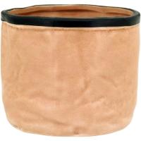 Cachepô 10X12X12Cm Cerâmica Bege - 1