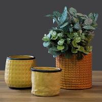 Cachepô 10X12X12Cm Cerâmica Bege - 3