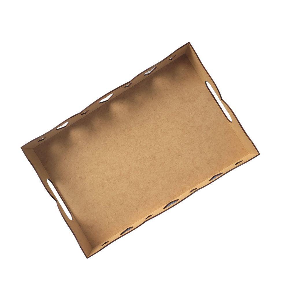 Bandeja De Coração Para Café Da Manhã 100% Mdf (35x23x05) Mdf Cru - 2