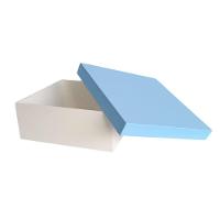 Caixa 100% Mdf (17x17x07) Azul/branco - 7