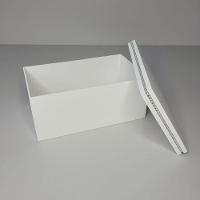 Caixa Personalizada Para Duas Canecas Deitadas Com Strass (25x15x10,5) Branco