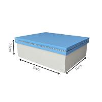 Caixa Personalizada Com Strass 100% Mdf (20x16x7,5) Azul/branco - 11