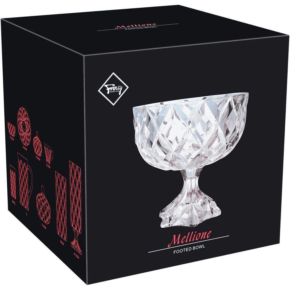 Andres Centro Mesa 24X25X25Cm Cristal Eco Transp Com Pé - 2