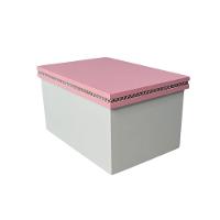 Caixa Personalizadas Para Duas Canecas Com Strass (18x12x10,5) Rosa/branco - 1