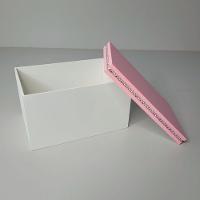 Caixa Personalizadas Para Duas Canecas Com Strass (18x12x10,5) Rosa/branco - 5