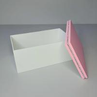 Caixa Personalizada Para Duas Canecas Deitadas Com Strass (25x15x10,5) Rosa/branco - 7