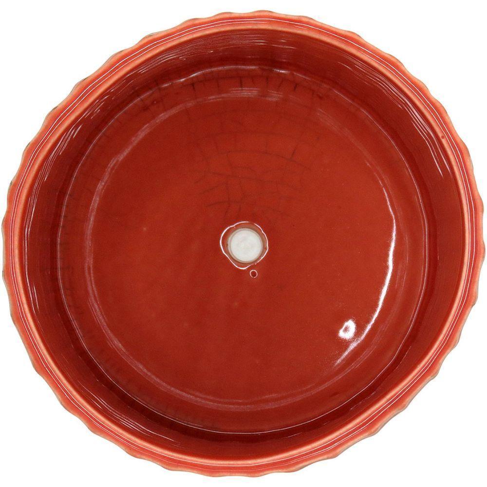 Cachepô 14X15X15Cm Cerâmica Laranja - 3