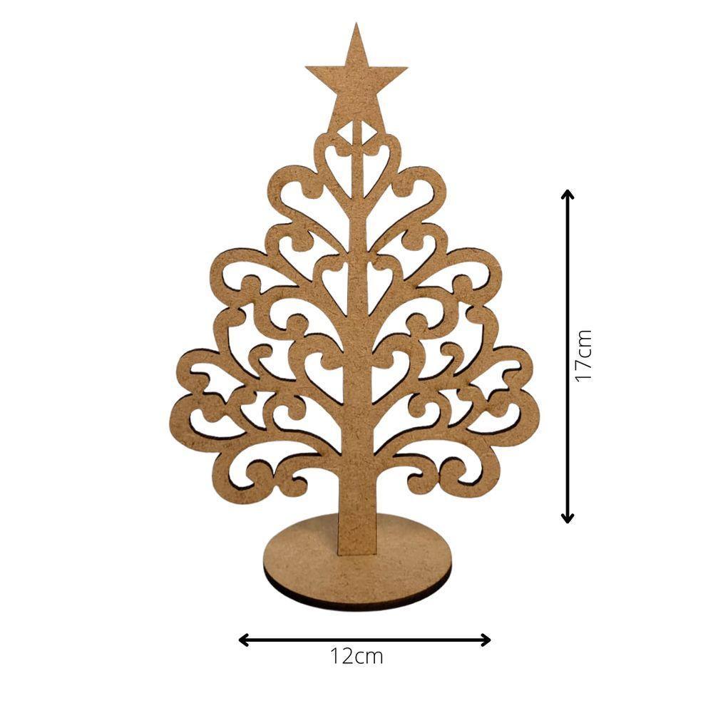 Enfeite árvore De Natal Em Mdf Cru (17x12) - 3