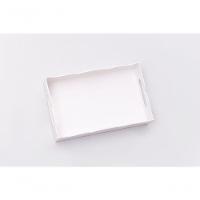 Bandeja Volteada Para Café Da Manhã 100% Mdf (24x15x05) Branco - 2