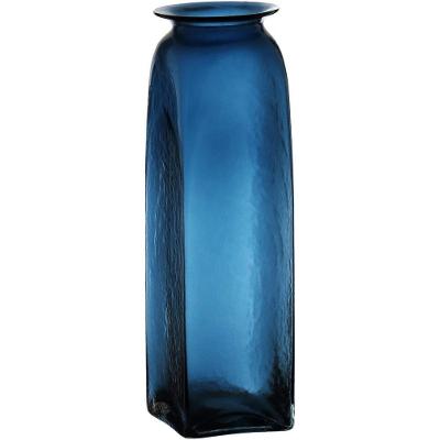 Esbo Vaso 41X12X12Cm Vidro Azul