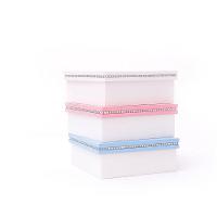 Caixa Personalizada Com Strass 100% Mdf (17x17x07) Rosa/branco - 3