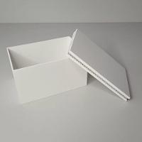 Caixa Personalizadas Para Duas Canecas Com Strass (18x12x10,5) Branco - 5