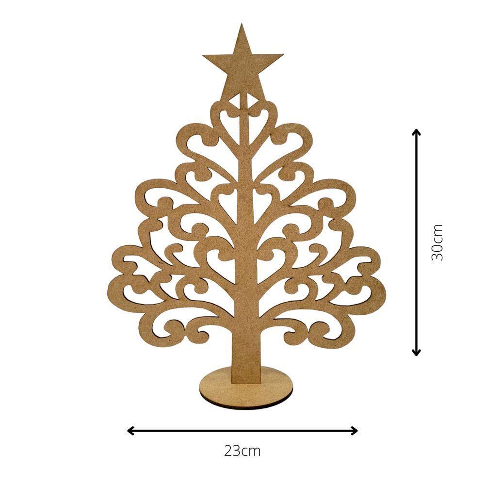 Enfeite árvore De Natal Em Mdf Cru (30x23) - 3