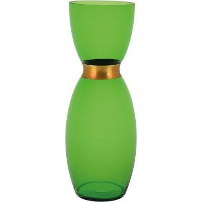 Chloro Vaso 38X14X14Cm Vidro Verde