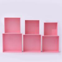 Kit 6 Nichos Decorativos Quarto/sala 100% Mdf Rosa