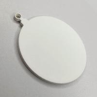 Kit 10 Un. Enfeite Bolinha De Natal Em Mdf (07x06) Branco - 2