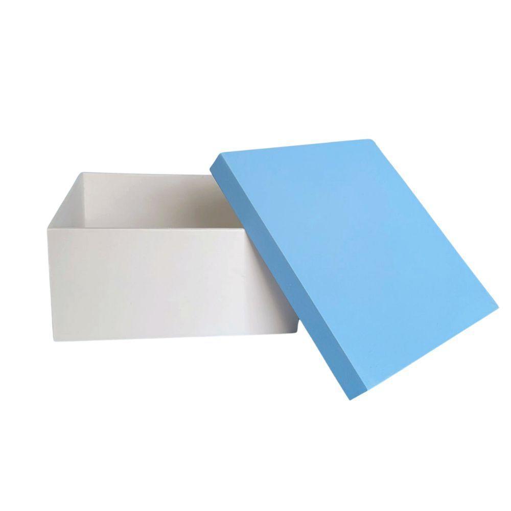 Kit Com 12un De Caixa 100% Mdf (19x19x09) Azul/branco - 4