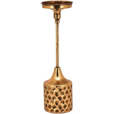 Liban Castiçal 39X11X11Cm Metal Dourado