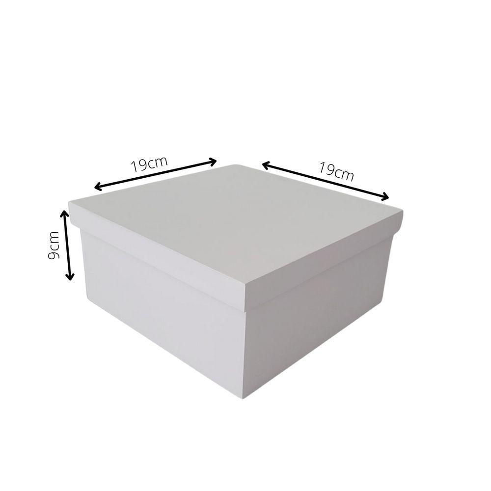 Kit Com 12un De Caixa 100% Mdf (19x19x09) Branco - 5