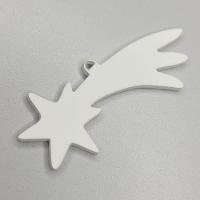 Kit 10 Un. Enfeite Estrelinha De Natal Em Mdf (10x03) Branco - 2