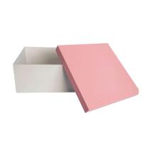 Kit Com 12un De Caixa 100% Mdf (19x19x09) Rosa/branco