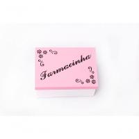 Kit Com 12un De Caixa Personalizada Farmacinha 100% Mdf (17x12x08) Rosa/branco - 1