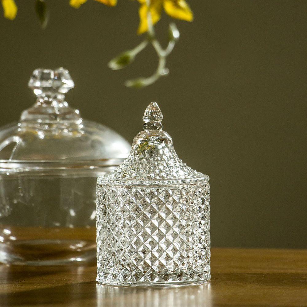 Potiche 10X6X6Cm Vidro Transp - 2