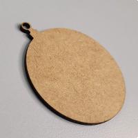 Kit 10 Un. Enfeite Bolinha De Natal Em Mdf (07x06) Mdf Cru - 2