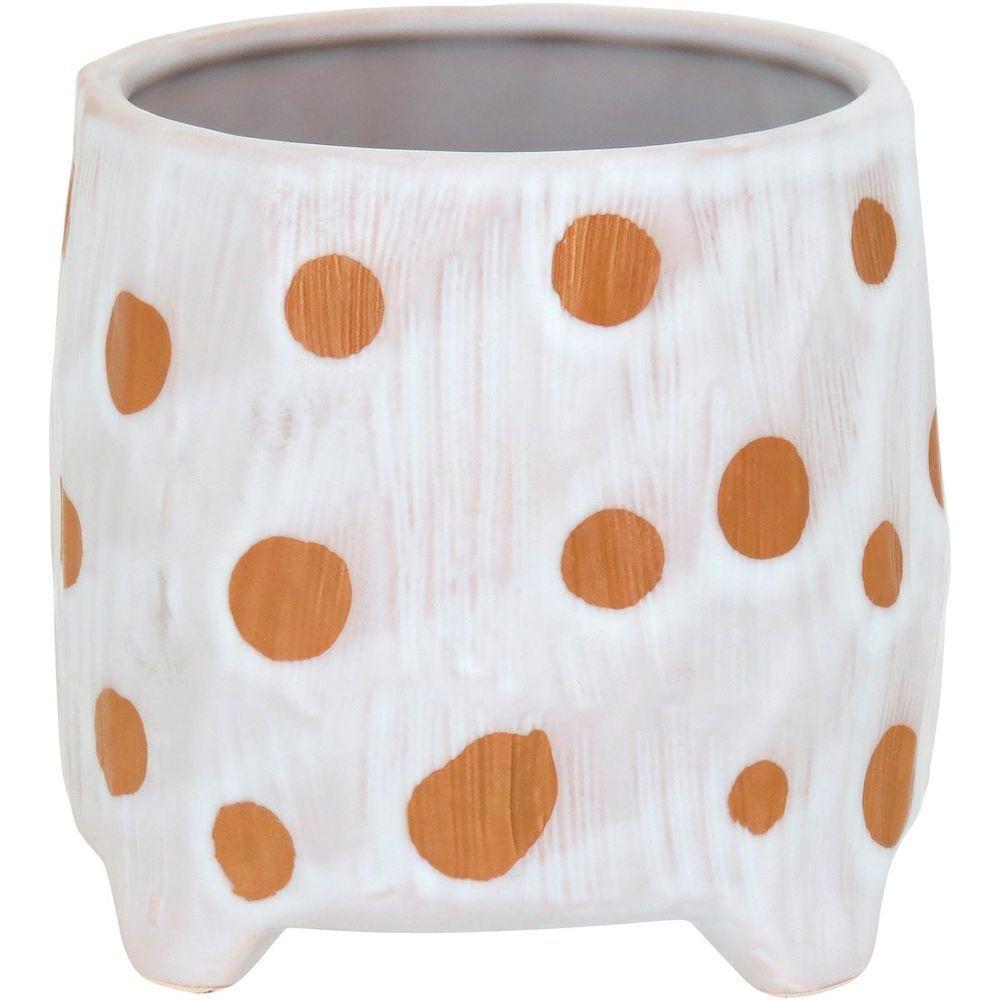 Magical Cachepô 11X12X12Cm Cerâmica Dourado - 1