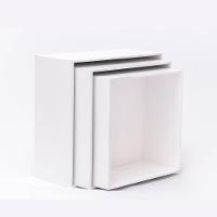 Kit Trio De Nicho Grande Decorativo Quarto/sala 100% Mdf Branco - 3