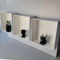 Kit Trio De Nicho Grande Decorativo Quarto/sala 100% Mdf Branco