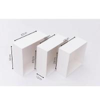 Kit Trio De Nicho Grande Decorativo Quarto/sala 100% Mdf Branco - 7