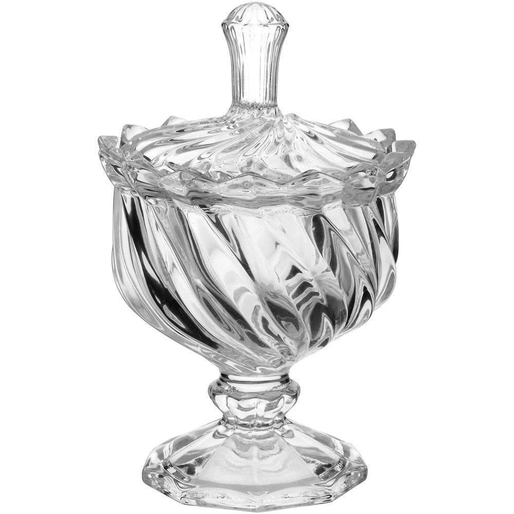 Misten Potiche 15X9,4X9,4Cm Vidro Transp - 1