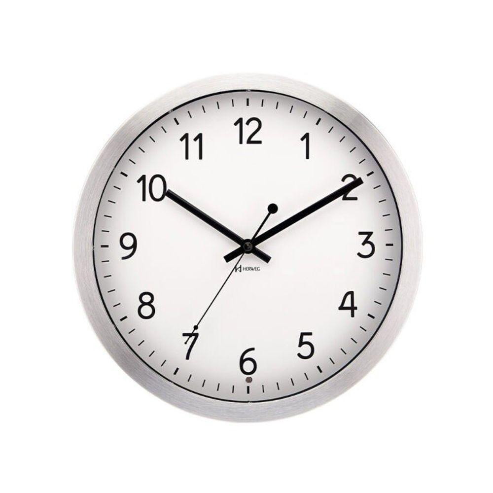 Relógio Parede Iluminação Noturna Herweg 6732 Alumínio único - 1