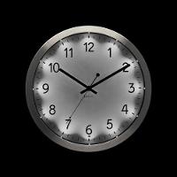 Relógio Parede Iluminação Noturna Herweg 6732 Alumínio único - 2