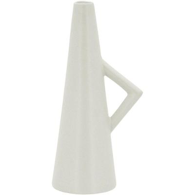Shape Vaso 20X7X7Cm Cerâmica Branco