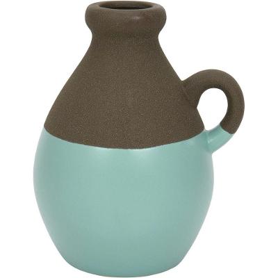Odin Vaso 20X14X16Cm Cerâmica Azul