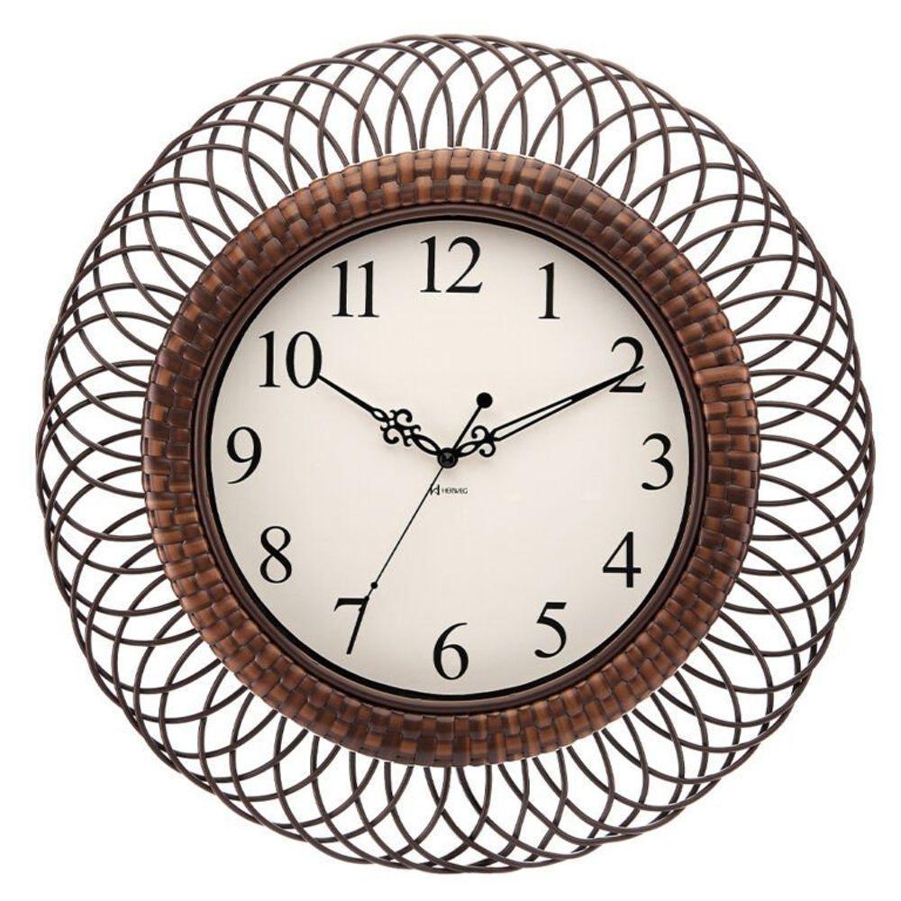 Relógio De Parede Herweg Quartz Vime Marrom Chocolate 660124 único - 1