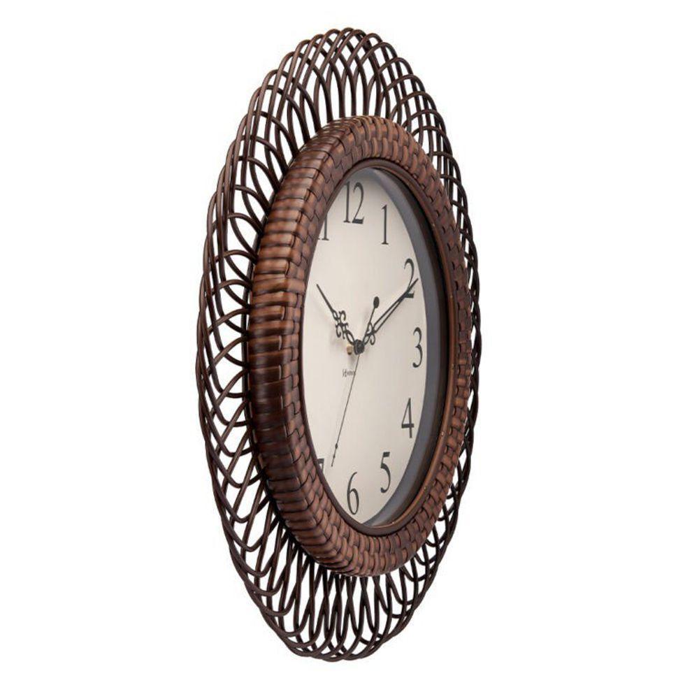 Relógio De Parede Herweg Quartz Vime Marrom Chocolate 660124 único - 2