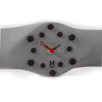 Relógio Decorativo De Parede Hélice Cinza - 2