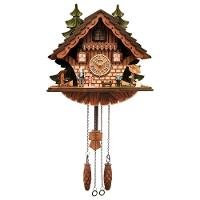 Relógio Cuco De Parede A Pilhas Madeira Quartz 530017 Herweg - 1