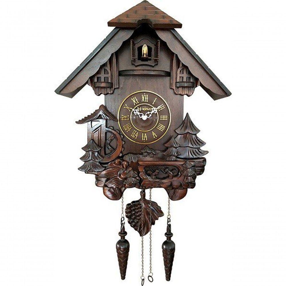 Relógio De Parede Cuco Pêndulo Musical Herweg 530003 - 1