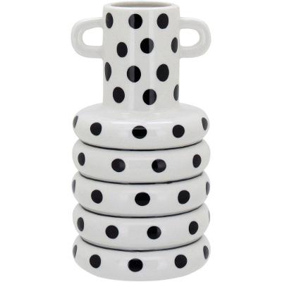 Suez Vaso 22X11X11Cm Cerâmica Branco