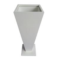 Vaso Taça De Canto Em Mdf (40cm) Branco - 1