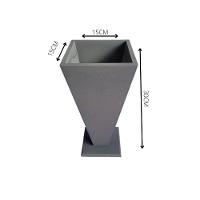 Vaso Taça De Canto Em Mdf (30cm) Marrom Café - 9