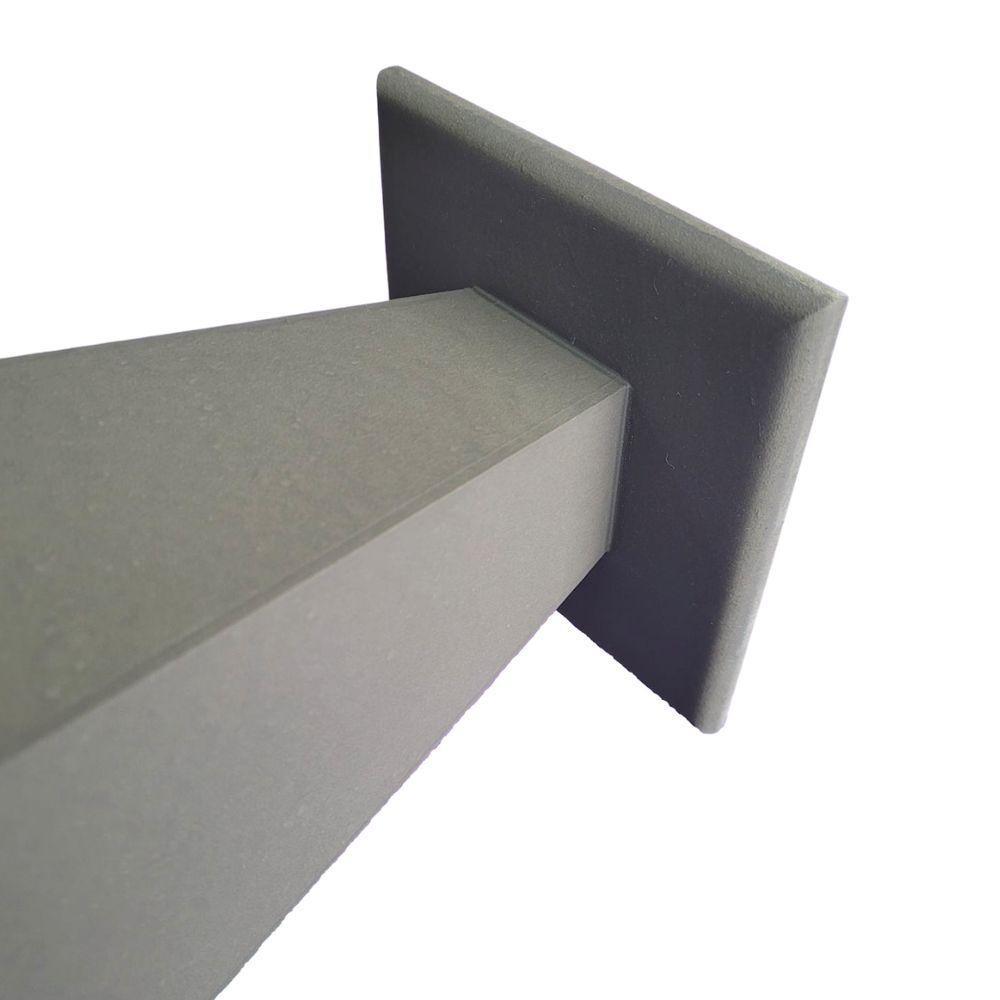 Vaso Taça De Canto Em Mdf (40cm) Marrom Café - 4