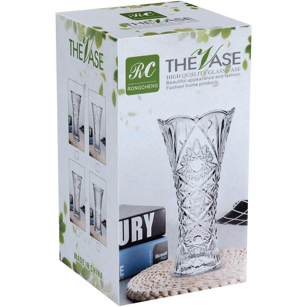 Vaso 24X13X13Cm Vidro Transp - 2