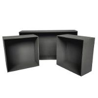 Trio De Nicho Retangular Decorativo Quarto/sala 100% Mdf Marrom Café - 1