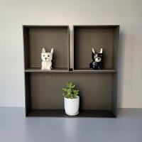 Trio De Nicho Retangular Decorativo Quarto/sala 100% Mdf Marrom Café - 5