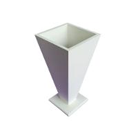 Vaso Taça De Canto Em Mdf (30cm) Branco - 5